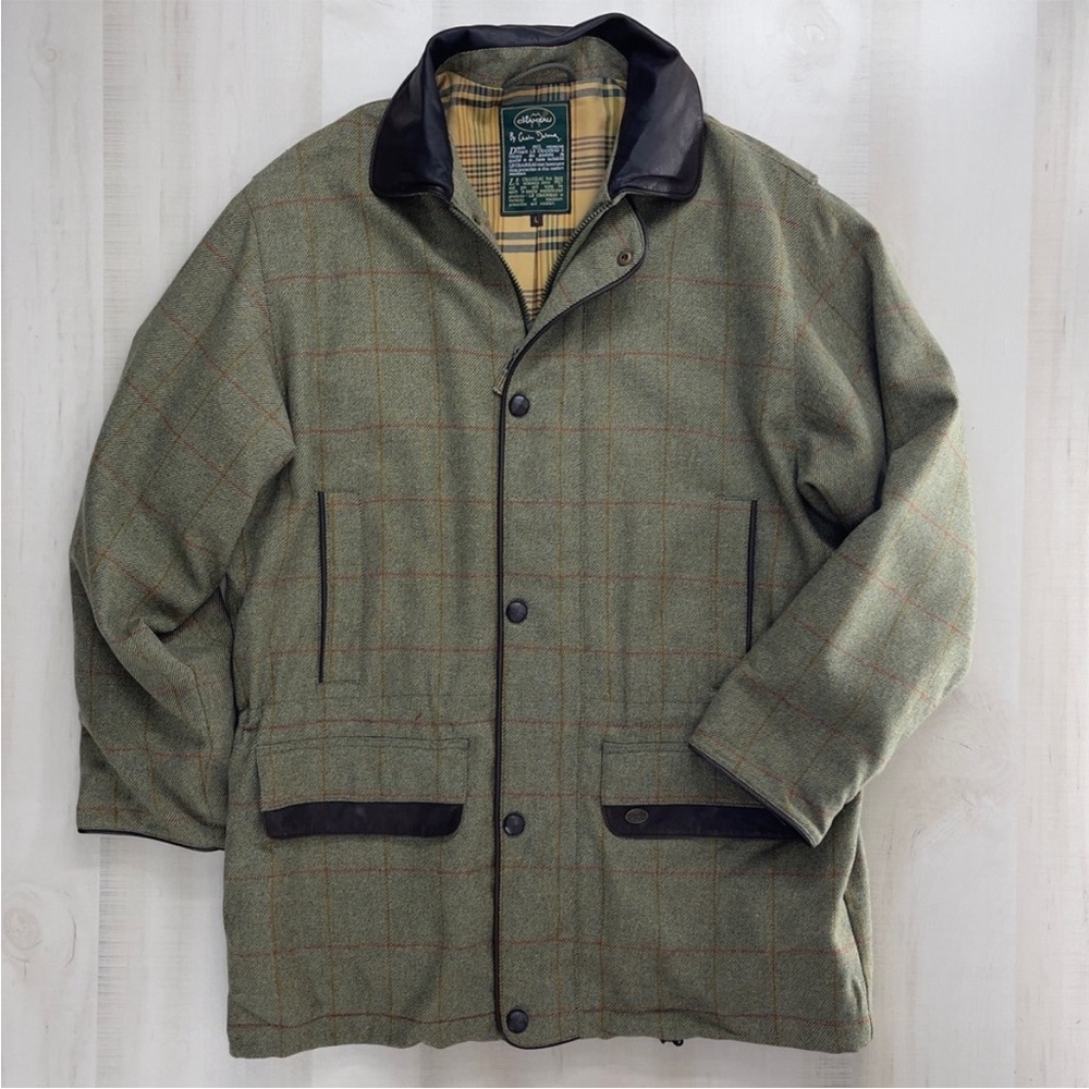 rare LE CHAMEAU luxury wool field jacket coat hunting shooting French L tweed